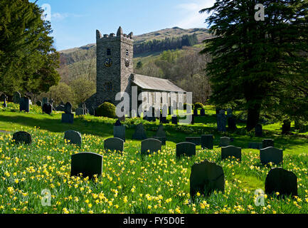 Jesus Church, Troutbeck, Nationalpark Lake District, Cumbria, England UK Stockfoto