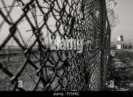 Im Jahr 1981 gegründet Greenham Common Protest Frauenlager protest gegen amerikanische Marschflugkörper es verschoben wird. Stockfoto