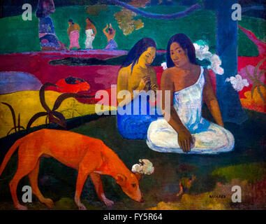 Arearea, Freudigkeit ich Joyeusetes ich von Paul Gauguin, 1892, Musee d ' Orsay, Paris, Frankreich, Europa Stockfoto