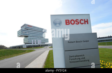 Renningen, Deutschland. 22. April 2016. Blick auf den Bosch-Campus in Renningen, Deutschland, 22. April 2016. Foto: Franziska Kraufmann/Dpa/Alamy Live News Stockfoto