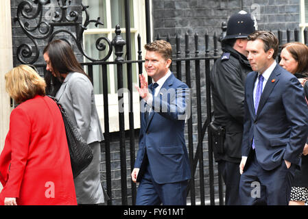 Downing Street, London, UK. 22. April 2016. Präsident Obama besucht Downing Street. Bildnachweis: Matthew Chattle/Alamy Live-Nachrichten Stockfoto