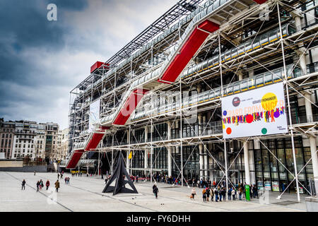 Centre George Pompidou, Les Halles, Paris, Frankreich Stockfoto