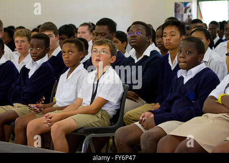 Young Trident College School Studenten, Solwezi, Sambia Stockfoto