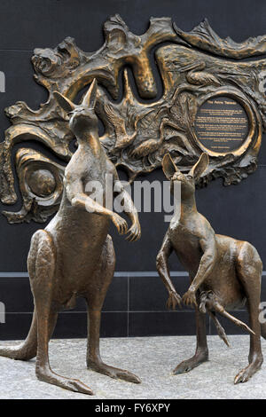 Petrie Tableau, King George Square, Brisbane, Queensland, Australien Stockfoto