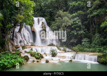 Kouangxi Wasserfälle um Luang Prabang, Laos Stockfoto