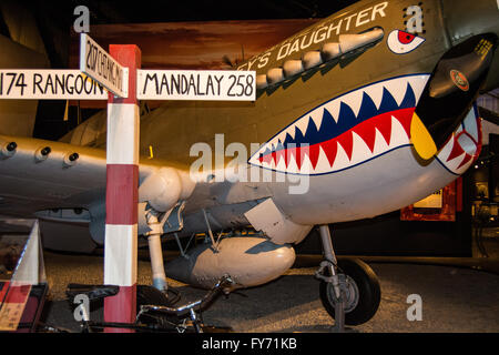 Weltkrieg zeigt im Museum of Flight in Seattle, Washington-Anzeige die Kreuzung des Krieges Stockfoto