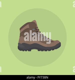 Bergschuhe boot isolierten Symbol Stil Stock Vektor