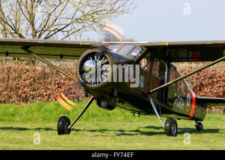 Avions Max Holste MH 151 M 5 ML G-CIGH Broussard am Breighton Flugplatz Stockfoto