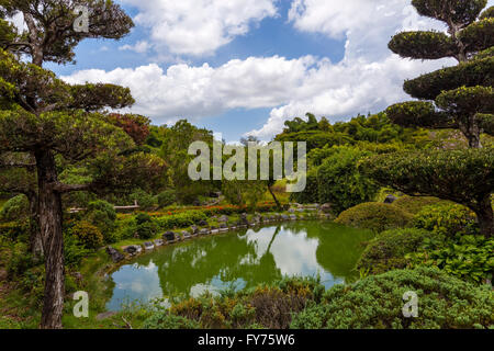 See im japanischen Garten bei Jardin Botanico National Dr. Rafael María Moscoso, nationale botanische Garten, Santo Domingo Stockfoto