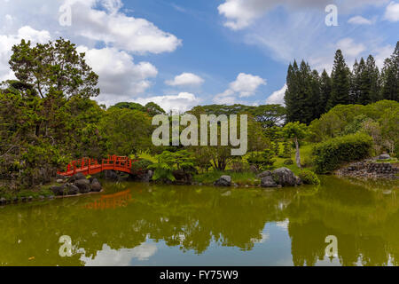 See im japanischen Garten bei Jardin Botanico National Dr. Rafael María Moscoso, nationale botanische Garten, Santo Domingo Stockfoto