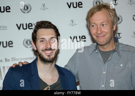 Steve Reeves und Blake Harrison besucht die UK Premiere von halten rosig auf dem 22. jährlichen Raindance Film Festival in Vue Piccadilly, London. Stockfoto