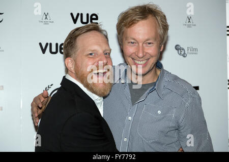 Steve Reeves und Richard Holmes besucht die UK Premiere von halten rosig auf dem 22. jährlichen Raindance Film Festival in Vue Piccadilly, London. Stockfoto