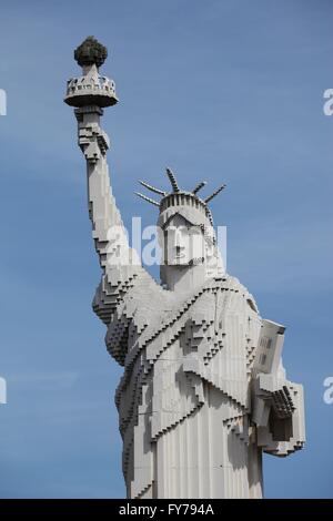 Statue of Liberty Resort Legoland in Billund, Dänemark Stockfoto