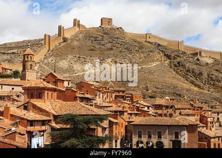 ALBARRACIN, Teruel, Aragon, Spanien Stockfoto