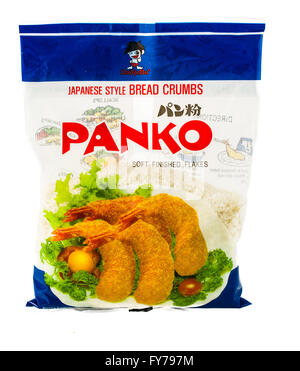 Winneconne, Wisconsin - 5. Februar 2015: Paket Panko Paniermehl.  Diese sind weich im japanischen Stil. Stockfoto