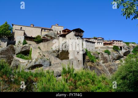 großen Meteora Kloster in Meteora-Griechenland Stockfoto