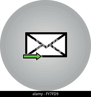 E-Mail Symbol Briefsymbol - Vektor. Stock Vektor