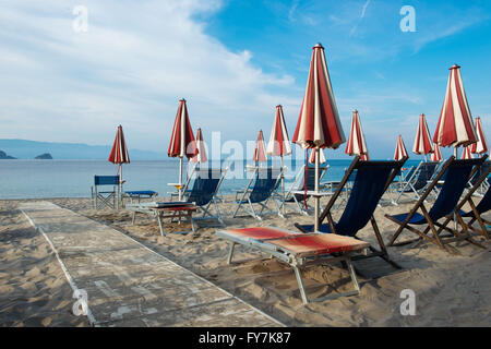 Das Dorf von Noli an der ligurischen Riviera Beach resort Stockfoto