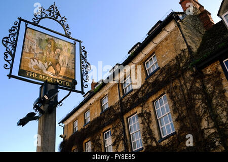 Der Bär-Hotel bei Woodstock, Oxfordshire, England, UK. Stockfoto