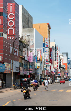 Main Street, Pettah, Colombo, Sri Lanka Stockfoto