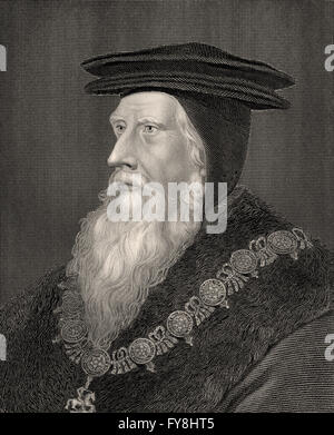 John Russell, 1. Earl of Bedfordc. 1485-1554/1555, eines englischen königlichen Ministers in der Tudor-Ära Stockfoto