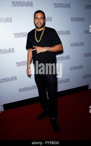 Las Vegas, NV, USA. 23. April 2016. French Montana in Anwesenheit für machen, dass Cash Cash im Marquee Club, The Cosmopolitan of Las Vegas, Las Vegas, NV 23. April 2016. Bildnachweis: MORA/Everett Collection/Alamy Live-Nachrichten Stockfoto
