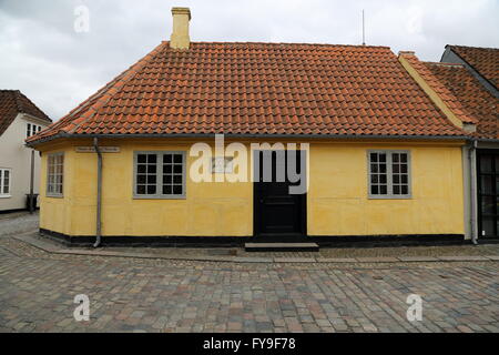 Hans Christian Andersens Geburtshaus, Odense, Dänemark Stockfoto
