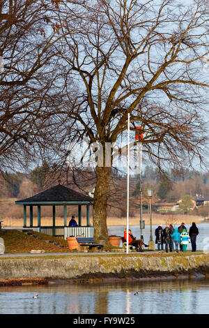 König Ludwigs Pavillion, Prien Stock Halbinsel, Chiemsee-Chiemgau-Oberbayern-Deutschland Stockfoto