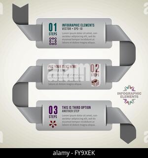 Infografik-Business-Banner-Workflow Stock Vektor
