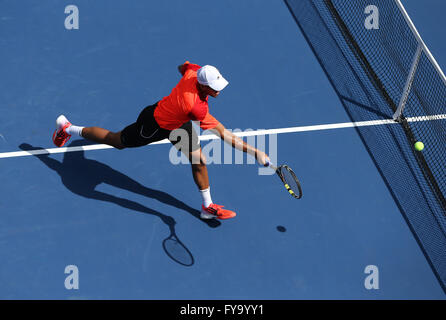 Jo-Wilfried Tsonga, FRA, US Open 2014, ITF Grand-Slam-Tennis-Turnier, USTA Billie Jean King National Tennis Center Stockfoto