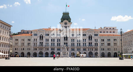 Palazzo del Comune Rathaus, Piazza Unita d ' Italia, Triest, Friaul-Julisch Venetien, Italien Stockfoto