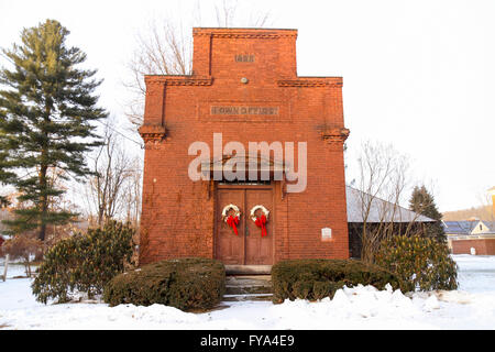 Old Town Office, alte Deerfield, Massachusetts Stockfoto