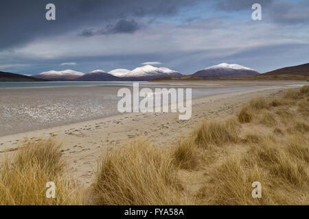 Seilebost Strand auf der Isle of Harris Stockfoto