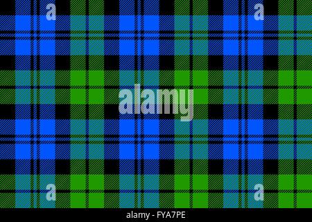 Black Watch Milytary Tartan nahtlose Hintergrund. Vektor-Illustration. EPS 10. Keine Transparenz. Keine Steigungen. Stock Vektor