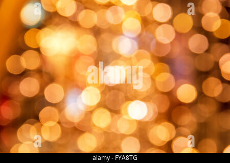 Christmas Lights Hintergrund im Dezember Stockfoto