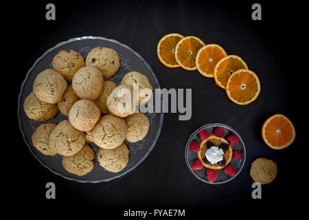 Orange Chocolate Chips Cookies Stockfoto