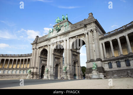 Triumphbogen in der Parc du Cinquantenaire, Brüssel, Belgien Stockfoto