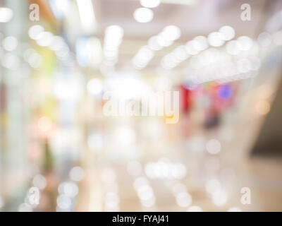 Zusammenfassung Hintergrund der Shopping-Mall, flachen Schärfentiefe. Stockfoto