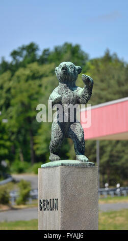 Berliner Bär, Dreilinden, Zehlendorf, Berlin, Deutschland / Berliner Bär Stockfoto