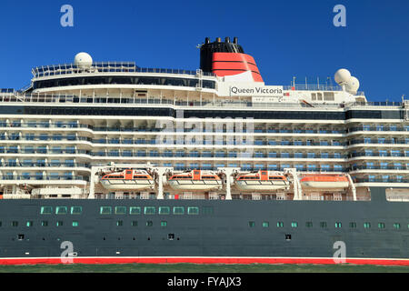 Kreuzfahrtschiff MS Queen Victoria (Cunard Line), IMO 9320556 Stockfoto