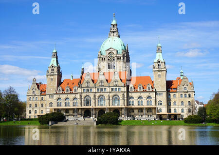 Neues Rathaus in Hannover Deutschland Stockfoto