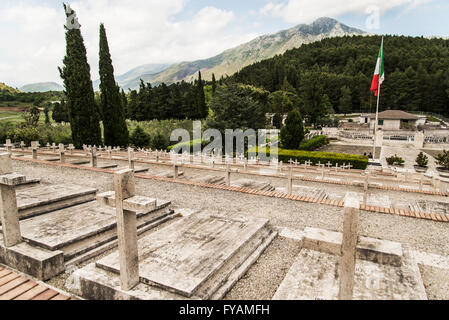 Polnische WWII Friedhof in Monte Cassino, Italien Stockfoto