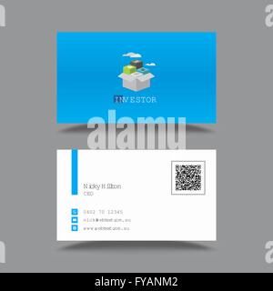 Professional Business Card Design Vorlage Stock Vektor