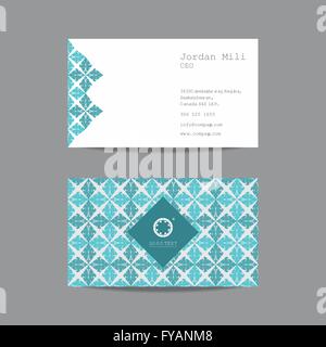 Professional Business Card Design Vorlage Stock Vektor