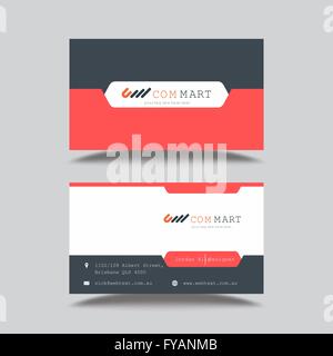 Professional Business Card Design Vorlage Stock Vektor