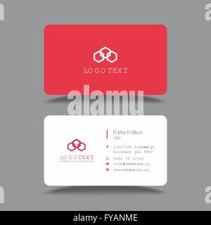 Professional Business Card Design Vorlage Stock Vektor