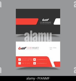 Professional Business Card Design Vorlage Stock Vektor