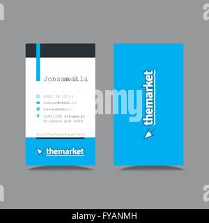 Professional Business Card Design Vorlage Stock Vektor