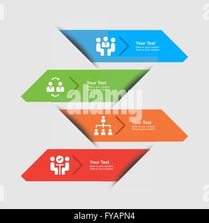 Infografiken Design Template Stock Vektor