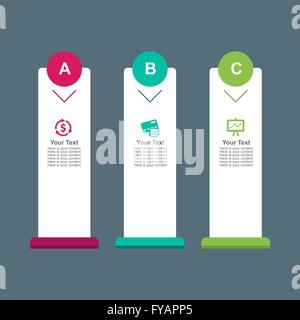 Infografiken Design Template Stock Vektor